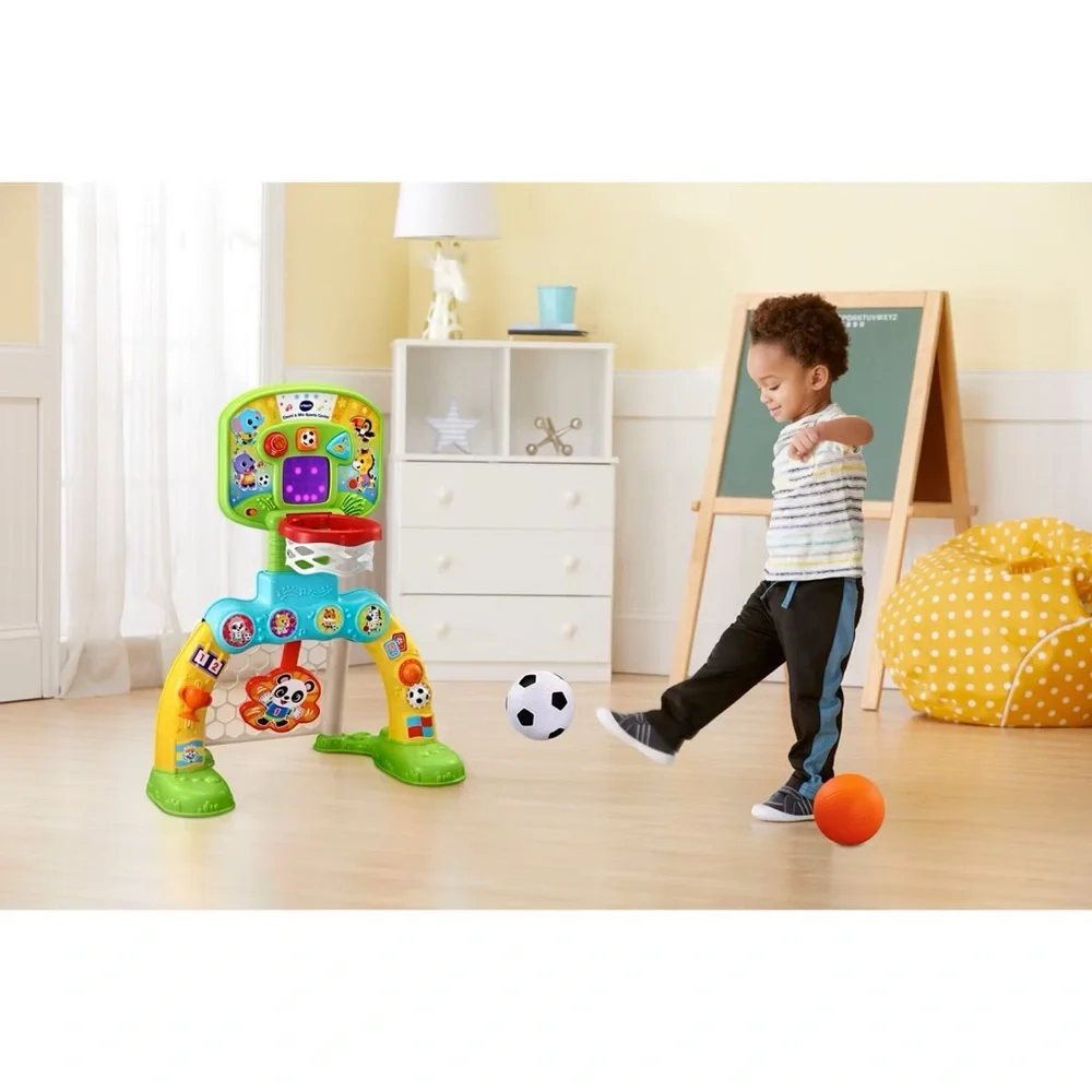 VTech Count & Win Sports Center with Basketball and Soccer Ball